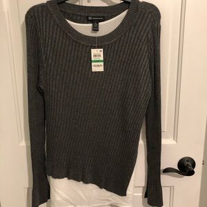 INC Asymmetrical Sweater with attached camisole